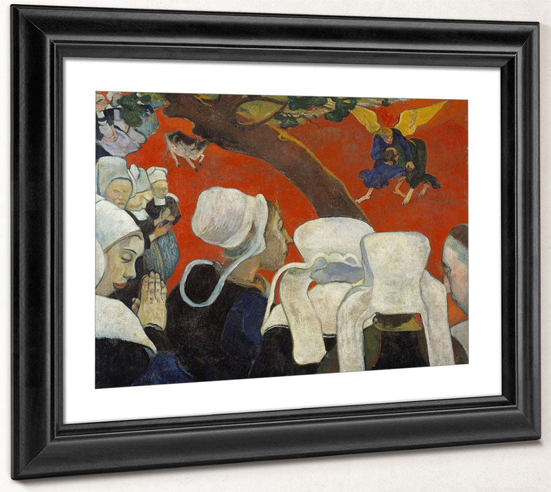 Vision Of The Sermon (Jacob Wrestling With The Angel) By Paul Gauguin Fine Art Print 2