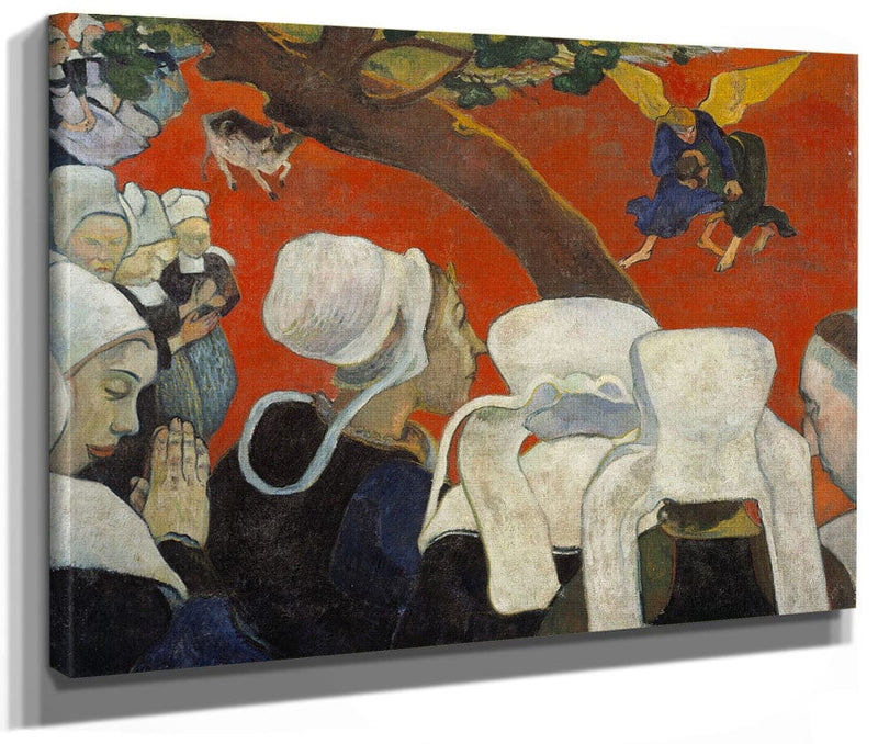 Vision Of The Sermon (Jacob Wrestling With The Angel) By Paul Gauguin Fine Art Print 2
