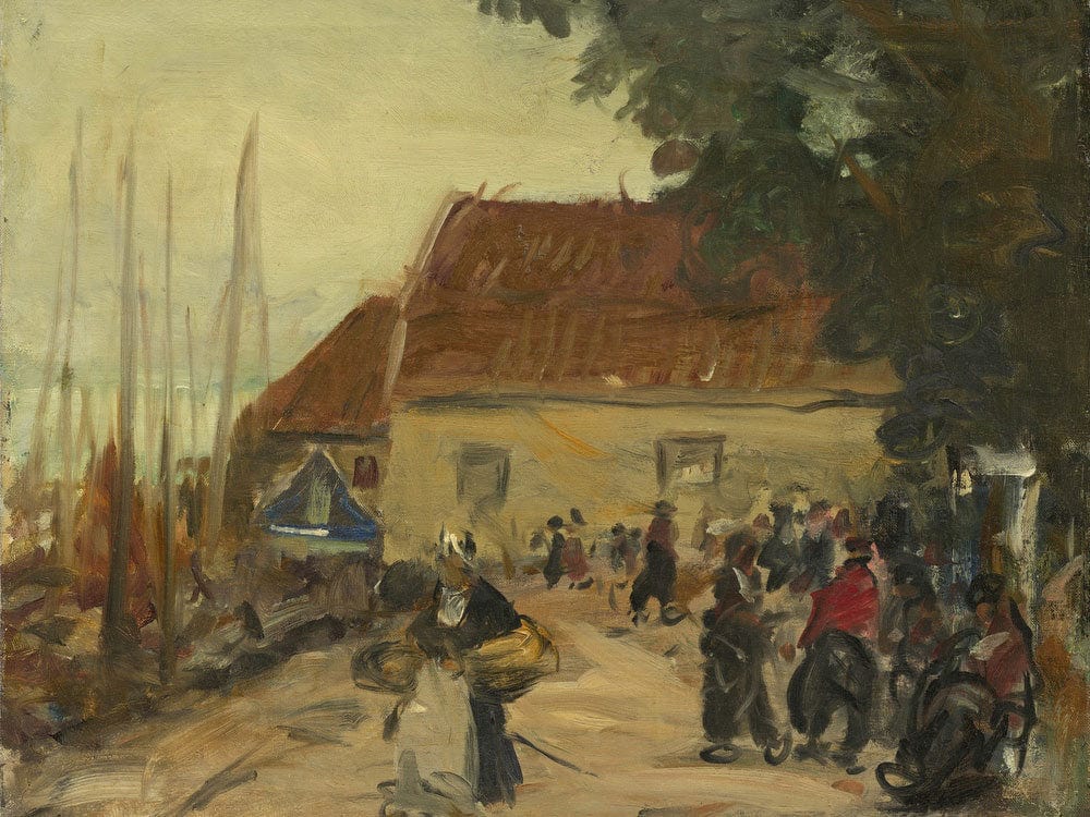 Volendam Street Scene By Robert Henri Fine Art Print 2