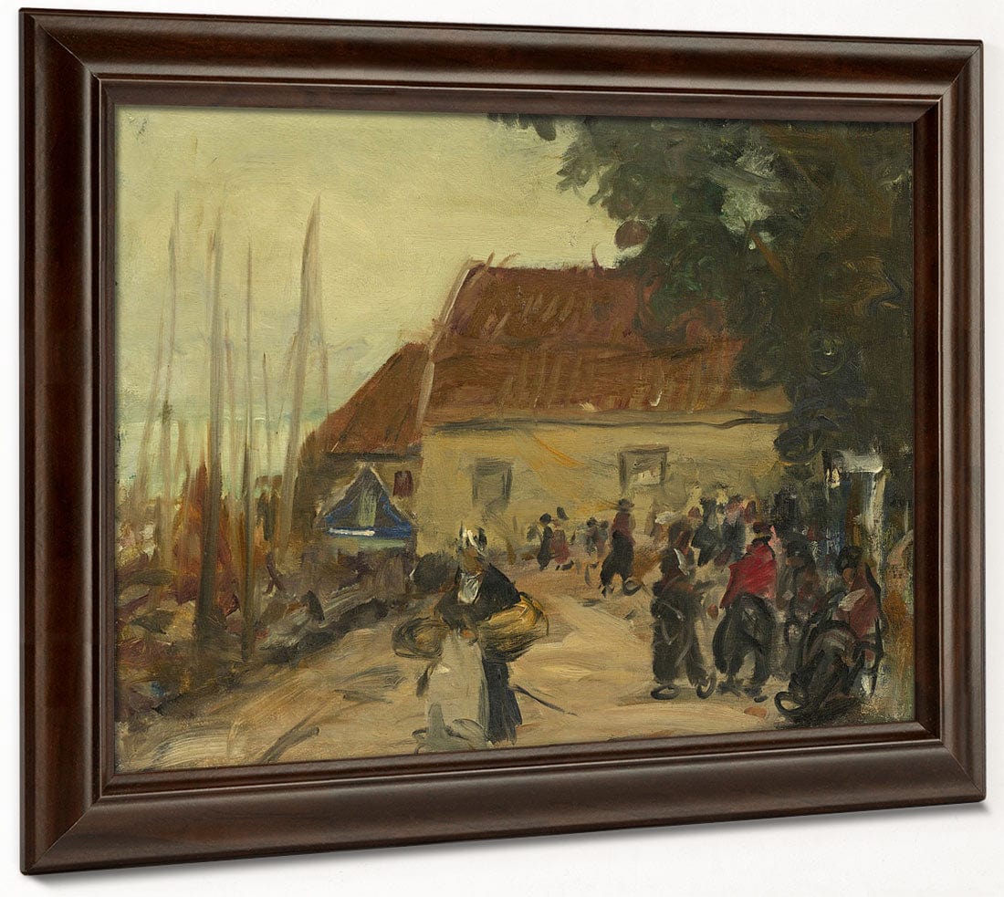 Volendam Street Scene By Robert Henri Fine Art Print 2