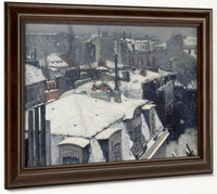 Vue De Toits (Effet De Neige), Dit Toits Sous La Neige By Gustave Caillebotte Fine Art Print 2