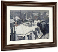 Vue De Toits (Effet De Neige), Dit Toits Sous La Neige By Gustave Caillebotte Fine Art Print 2
