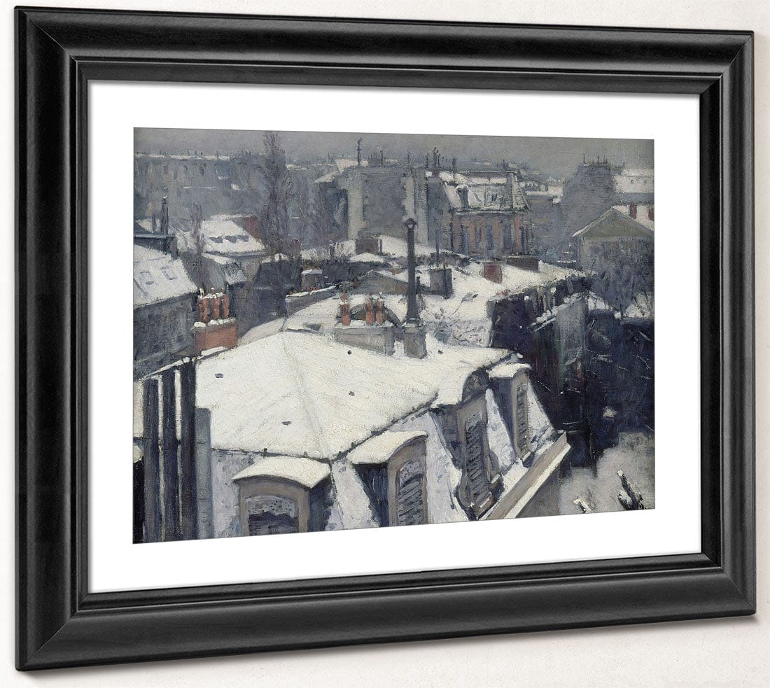 Vue De Toits (Effet De Neige), Dit Toits Sous La Neige By Gustave Caillebotte Fine Art Print 2