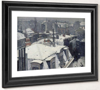 Vue De Toits (Effet De Neige), Dit Toits Sous La Neige By Gustave Caillebotte Fine Art Print 2