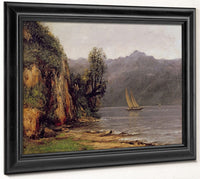 Vue Du Lac Leman By Jean Desire Gustave Courbet Fine Art Print 2