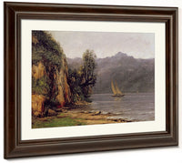 Vue Du Lac Leman By Jean Desire Gustave Courbet Fine Art Print 2