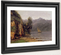 Vue Du Lac Leman By Jean Desire Gustave Courbet Fine Art Print 2