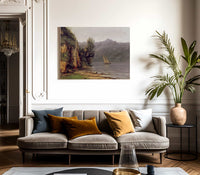 Vue Du Lac Leman By Jean Desire Gustave Courbet Fine Art Print 2