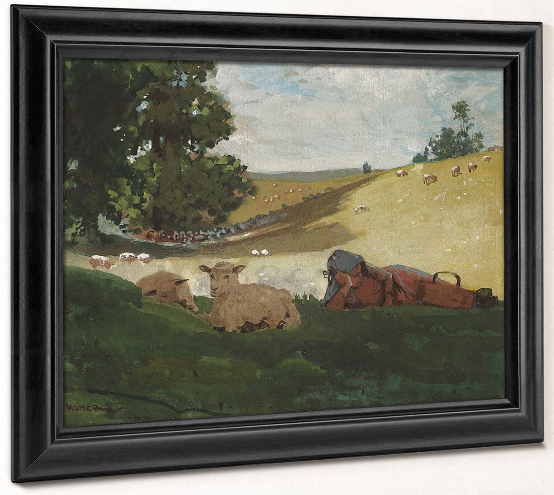 Warm Afternoon (Shepherdess) By Winslow Homer Fine Art Print 2