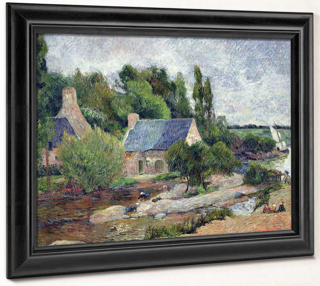 Washerwomen At Pont Aven By Paul Gauguin Fine Art Print 2