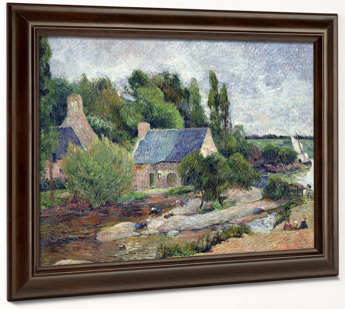 Washerwomen At Pont Aven By Paul Gauguin Fine Art Print 2