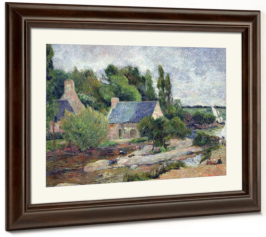 Washerwomen At Pont Aven By Paul Gauguin Fine Art Print 2