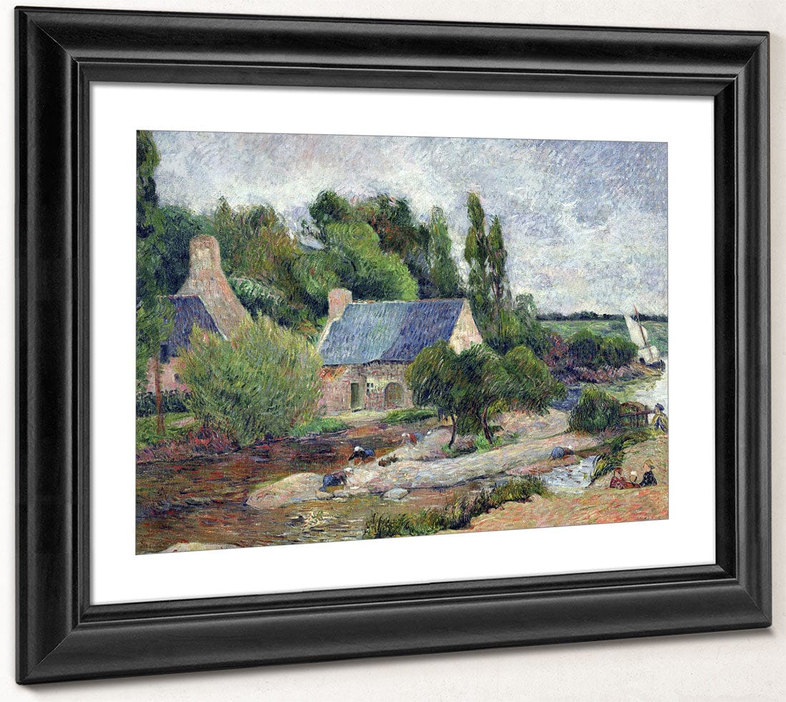 Washerwomen At Pont Aven By Paul Gauguin Fine Art Print 2