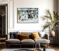 Watercolor Of Girls Walking Along The Boardwalk By Maurice Brazil Prendergast Fine Art Print 2