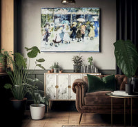 Watercolor Of Girls Walking Along The Boardwalk By Maurice Brazil Prendergast Fine Art Print 2