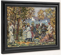 Waterside Park Scene By Maurice Brazil Prendergast Fine Art Print 2