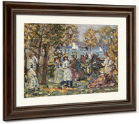 Waterside Park Scene By Maurice Brazil Prendergast Fine Art Print 2