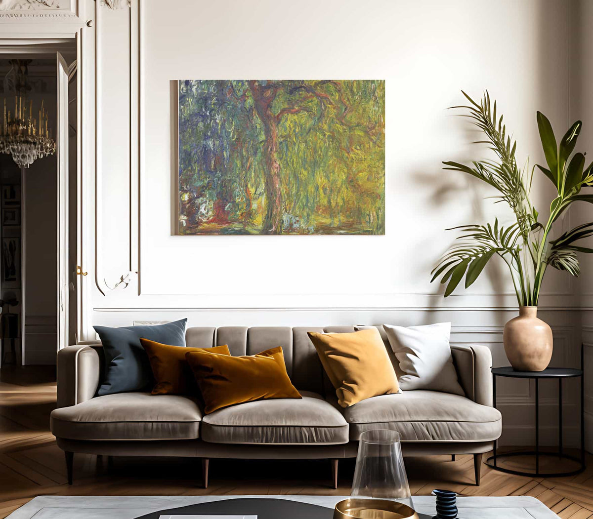 Weeping Willow By Claude Monet Fine Art Print 2