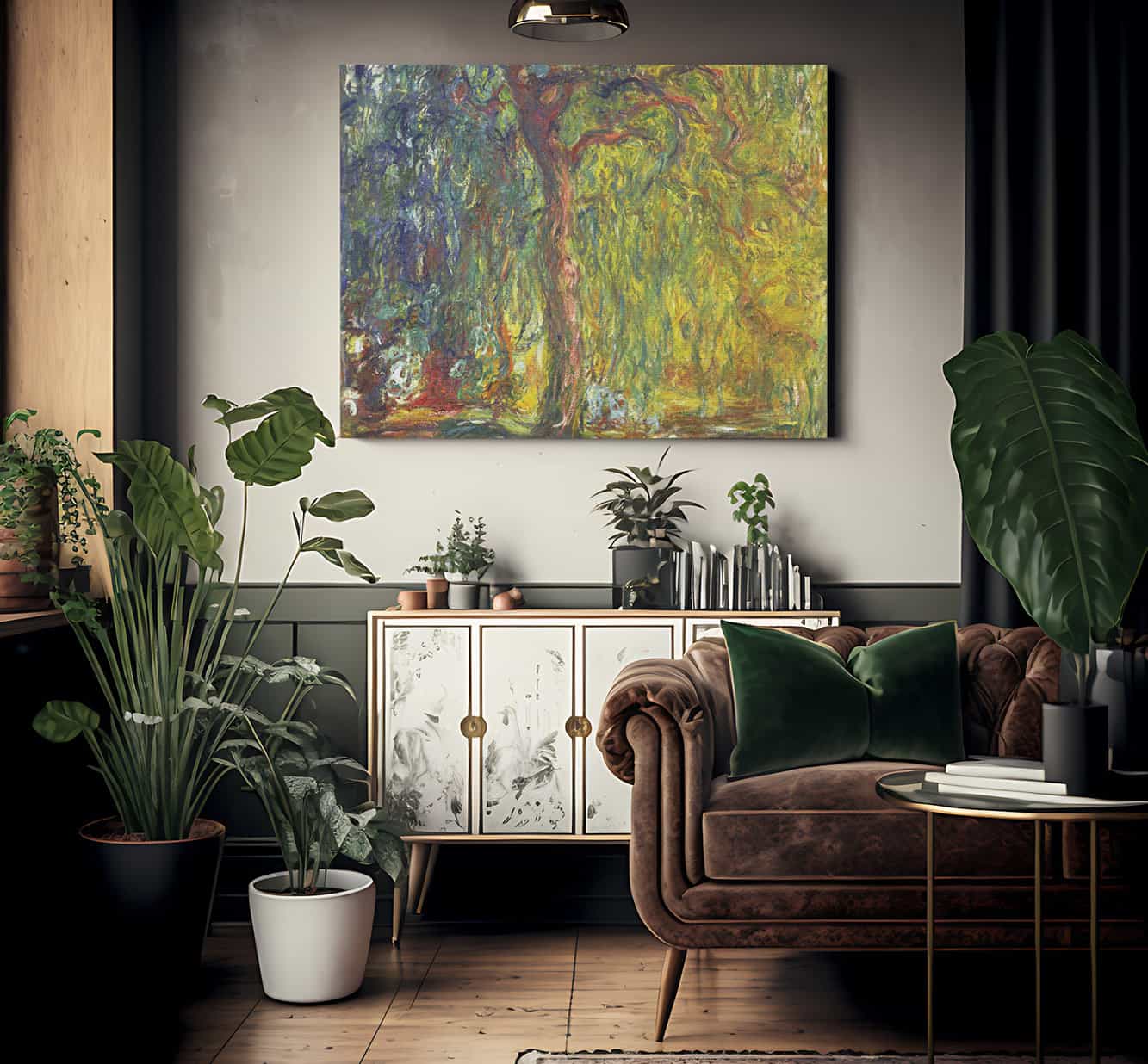 Weeping Willow By Claude Monet Fine Art Print 2