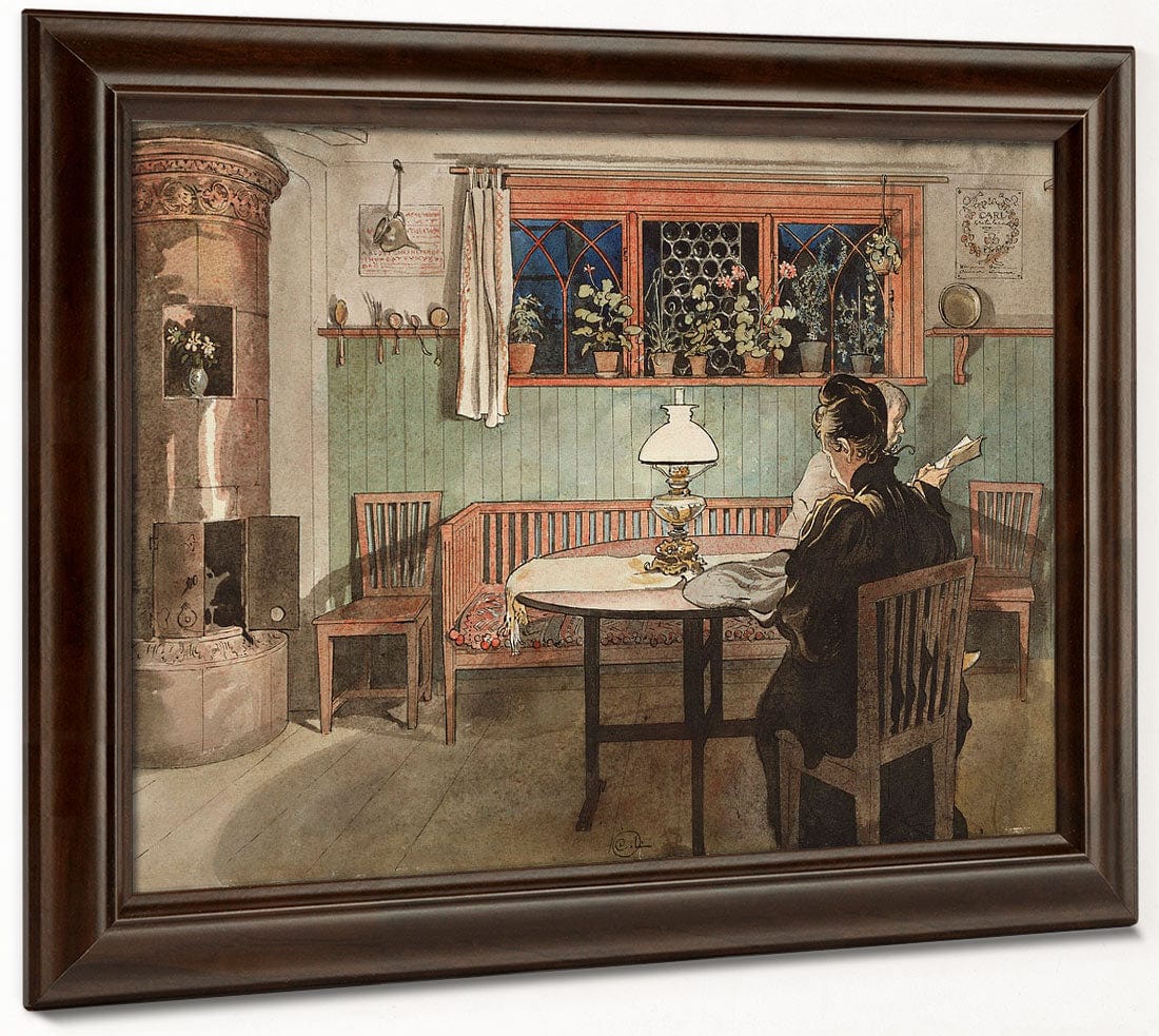 When The Children Have Gone To Bed By Carl Larsson Fine Art Print 2