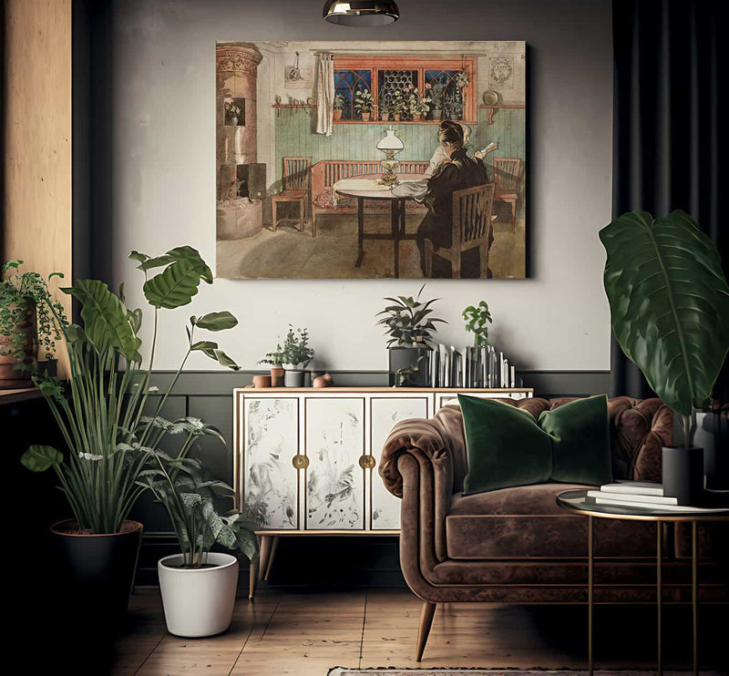 When The Children Have Gone To Bed By Carl Larsson Fine Art Print 2