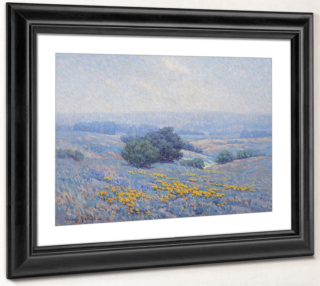Wildflowers, Poppies, And Lupines By Granville Seymour Redmond Fine Art Print 2
