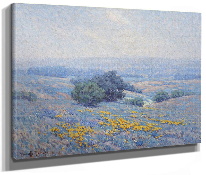 Wildflowers, Poppies, And Lupines By Granville Seymour Redmond Fine Art Print 2