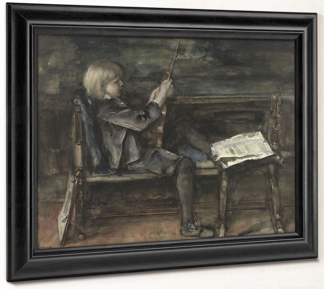 Willem With Violin 1899 By Matthijs Maris Fine Art Print 2