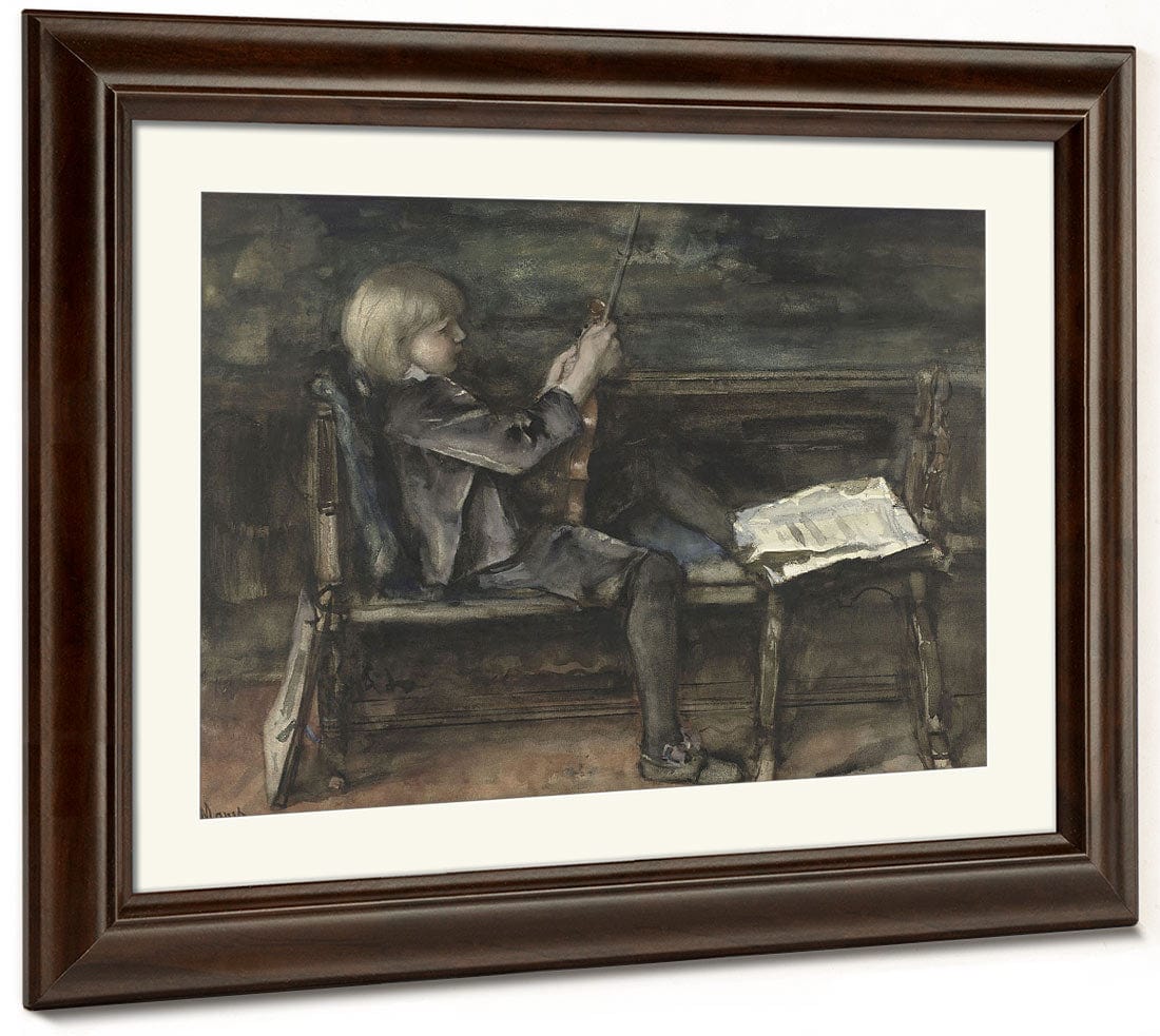 Willem With Violin 1899 By Matthijs Maris Fine Art Print 2