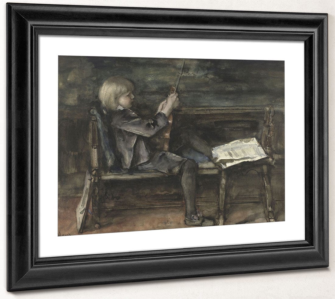 Willem With Violin 1899 By Matthijs Maris Fine Art Print 2