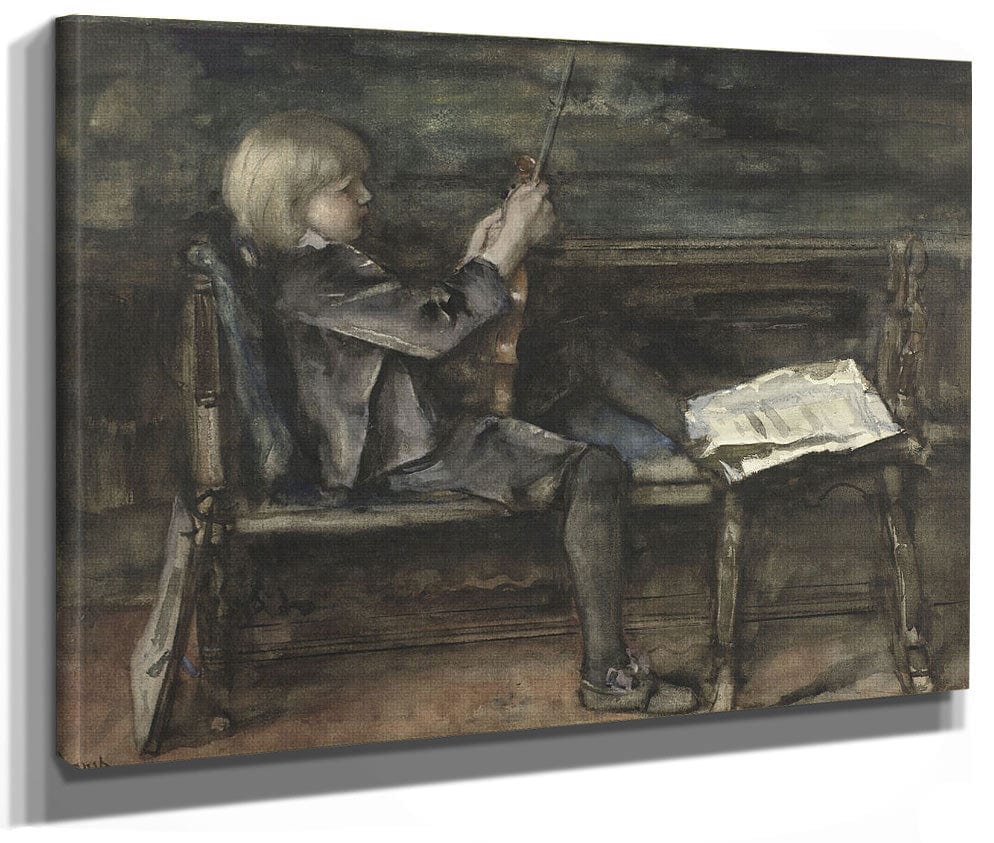 Willem With Violin 1899 By Matthijs Maris Fine Art Print 2