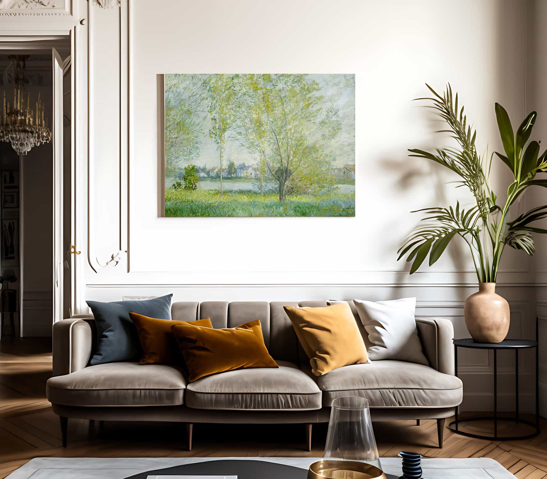 Willows At Vetheuil By Claude Monet Fine Art Print 2