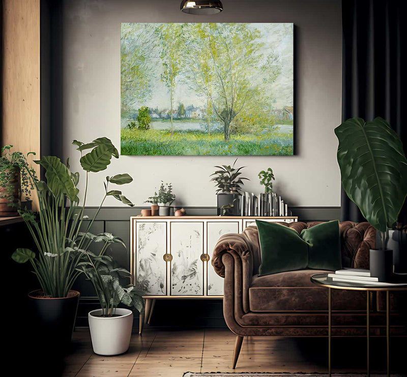 Willows At Vetheuil By Claude Monet Fine Art Print 2
