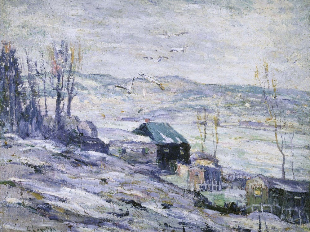 Windy Day, Bronx River By Ernest Lawson Fine Art Print 2