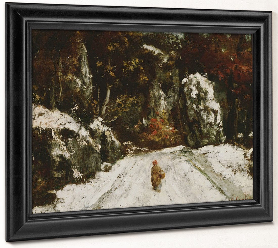 Winter In The Jura By Jean Desire Gustave Courbet Fine Art Print 2