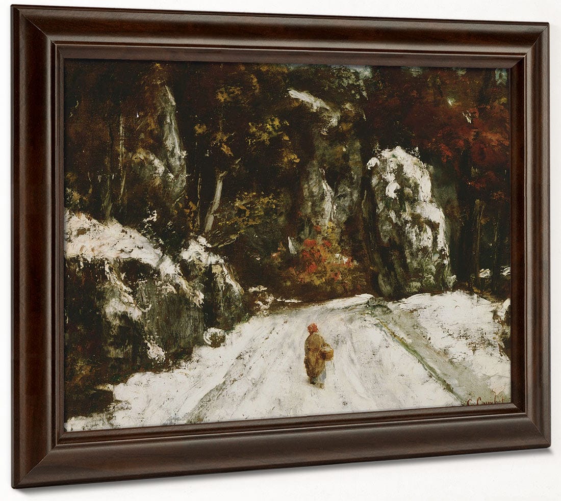 Winter In The Jura By Jean Desire Gustave Courbet Fine Art Print 2
