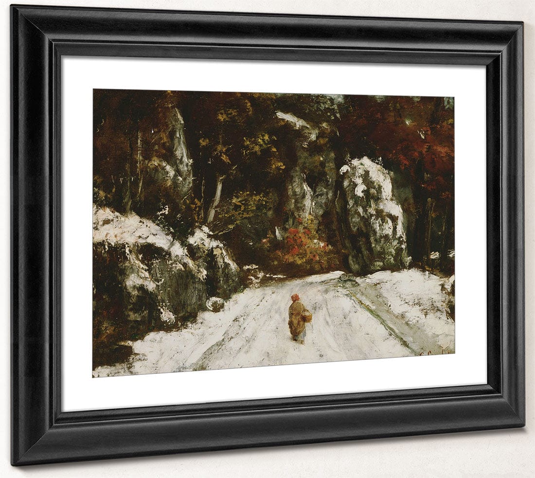 Winter In The Jura By Jean Desire Gustave Courbet Fine Art Print 2