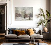 Winter In Washington Square By Paul Cornoyer Fine Art Print 2