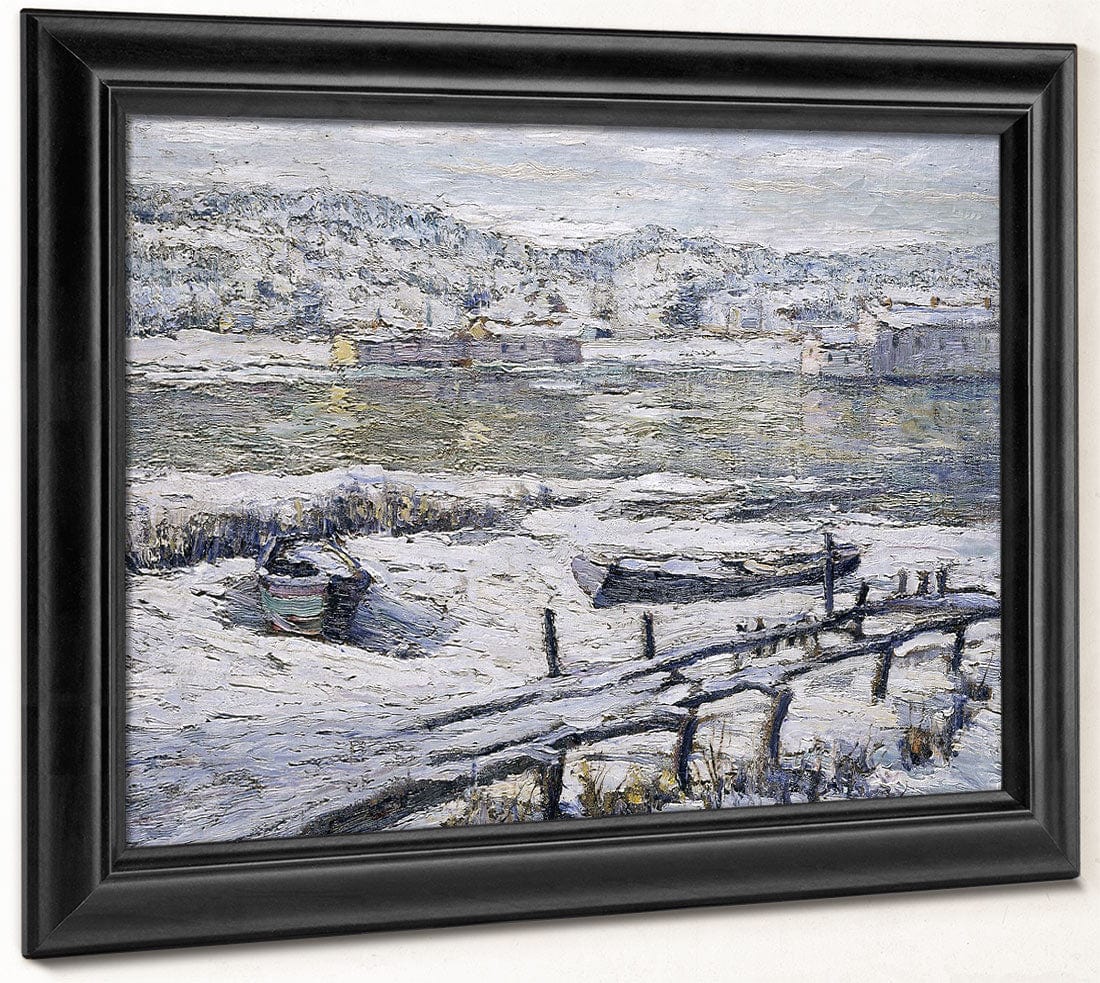 Winter Landscape By Ernest Lawson Fine Art Print 2