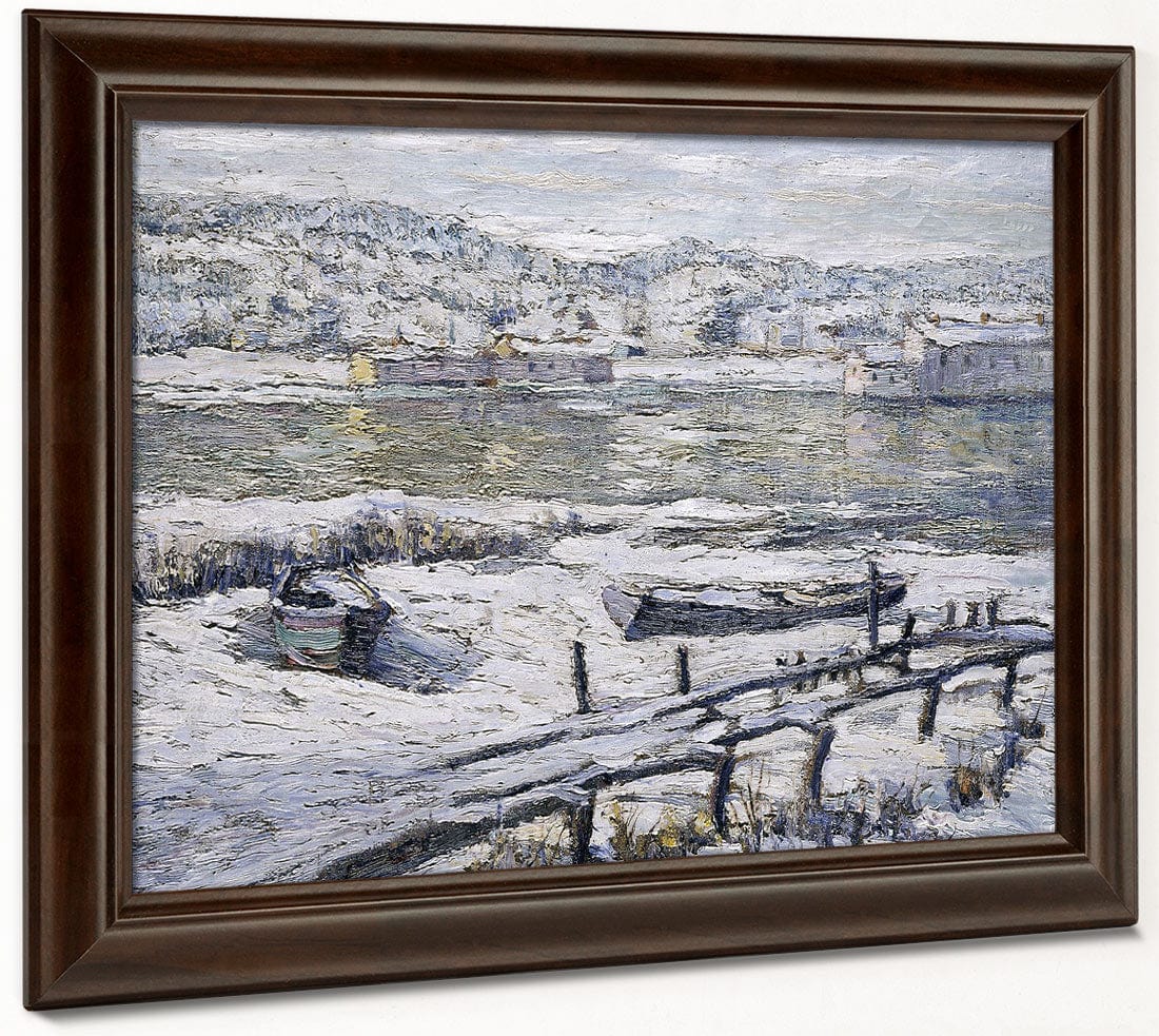 Winter Landscape By Ernest Lawson Fine Art Print 2