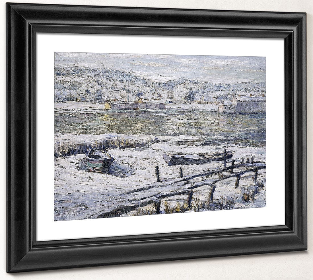 Winter Landscape By Ernest Lawson Fine Art Print 2