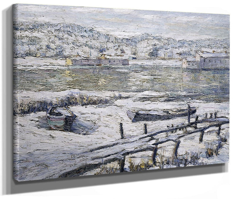 Winter Landscape By Ernest Lawson Fine Art Print 2