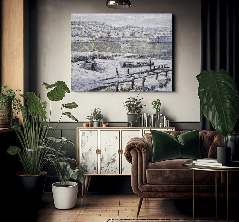 Winter Landscape By Ernest Lawson Fine Art Print 2