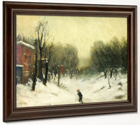 Winter Landscape Central Park 1902 By Robert Henri Fine Art Print 2