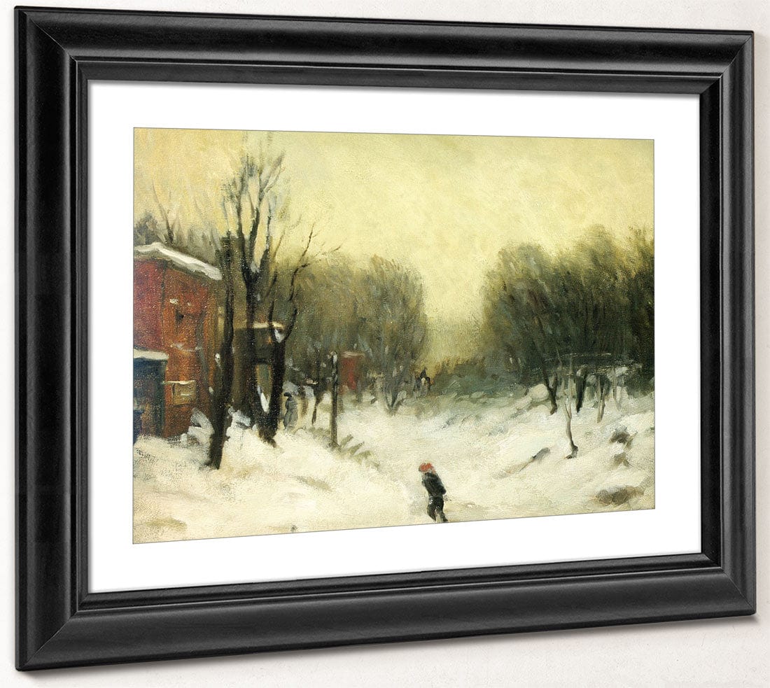Winter Landscape Central Park 1902 By Robert Henri Fine Art Print 2