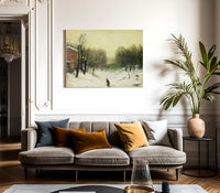 Winter Landscape Central Park 1902 By Robert Henri Fine Art Print 2