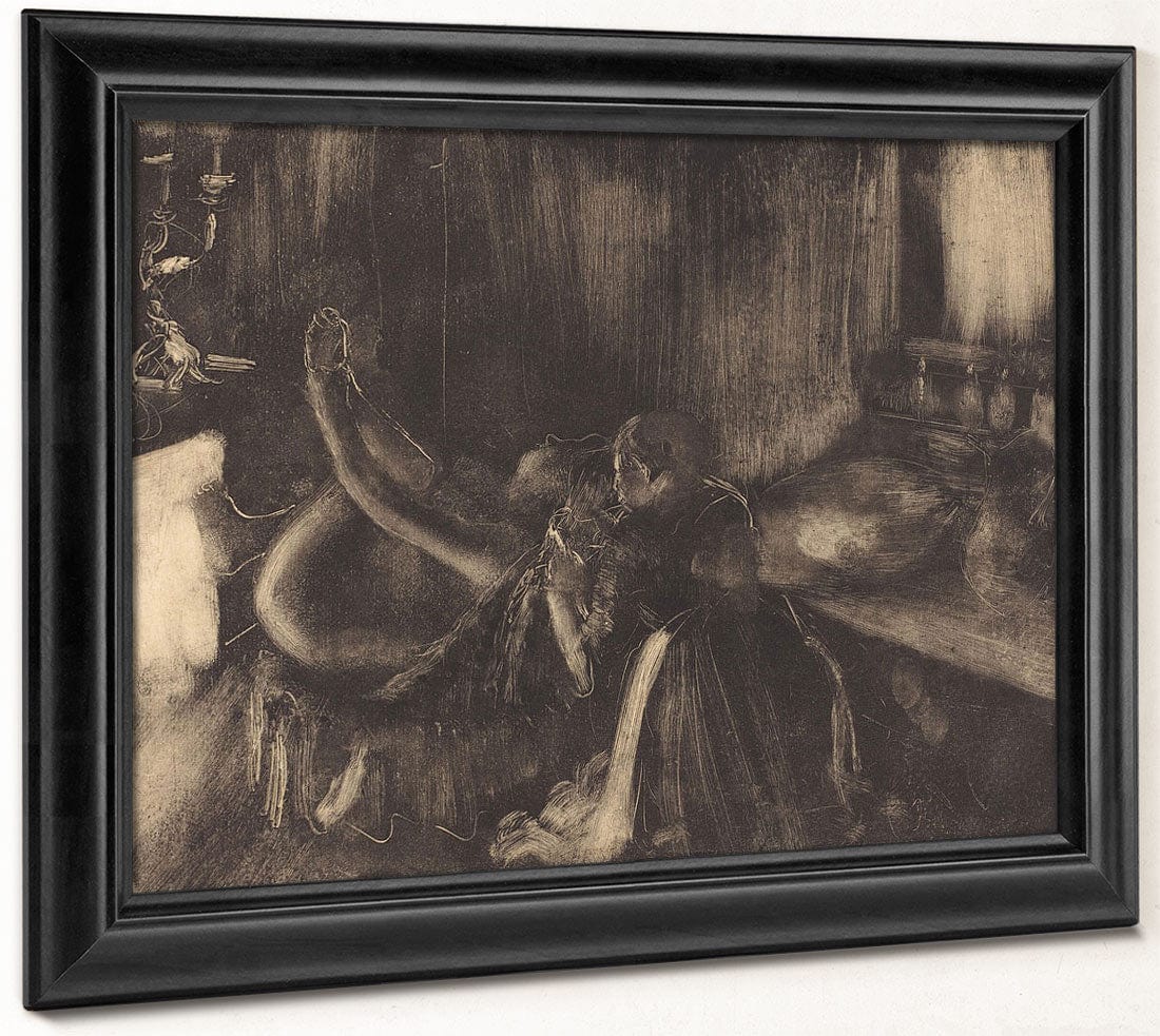 Woman By A Fireplace By Edgar Degas Fine Art Print 2