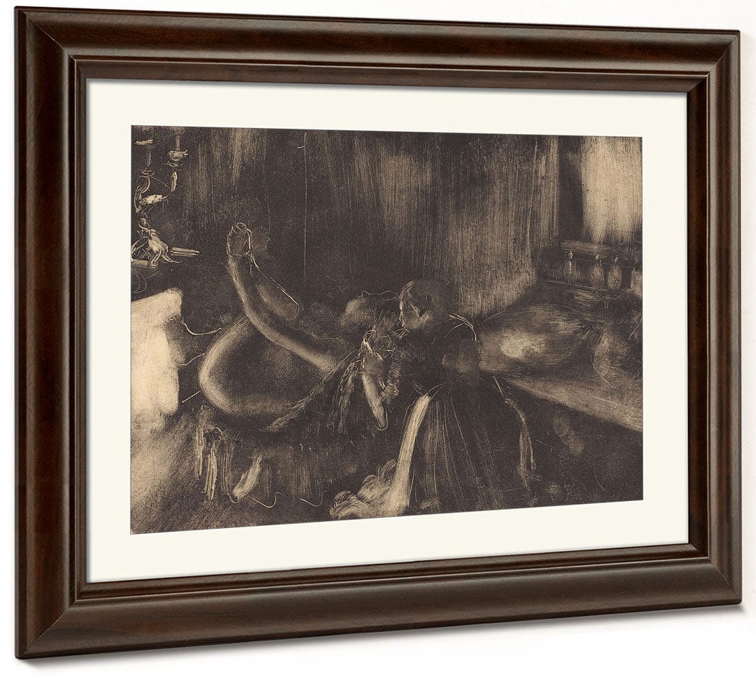 Woman By A Fireplace By Edgar Degas Fine Art Print 2
