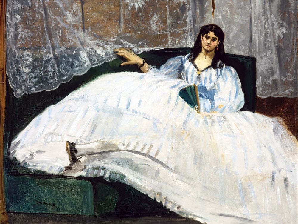 Woman With A Fan By Edouard Manet Fine Art Print 2