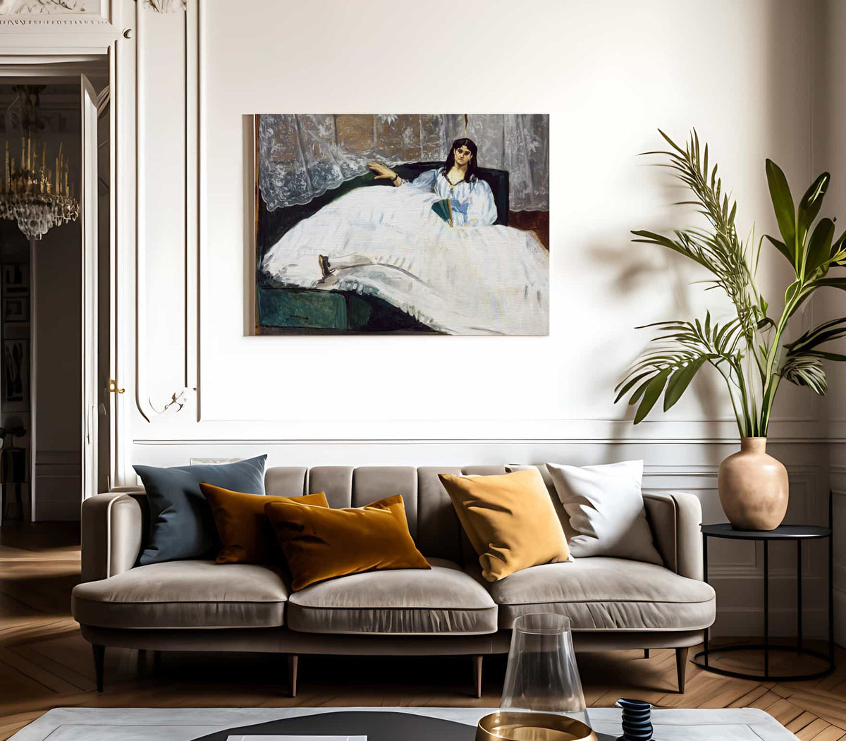 Woman With A Fan By Edouard Manet Fine Art Print 2